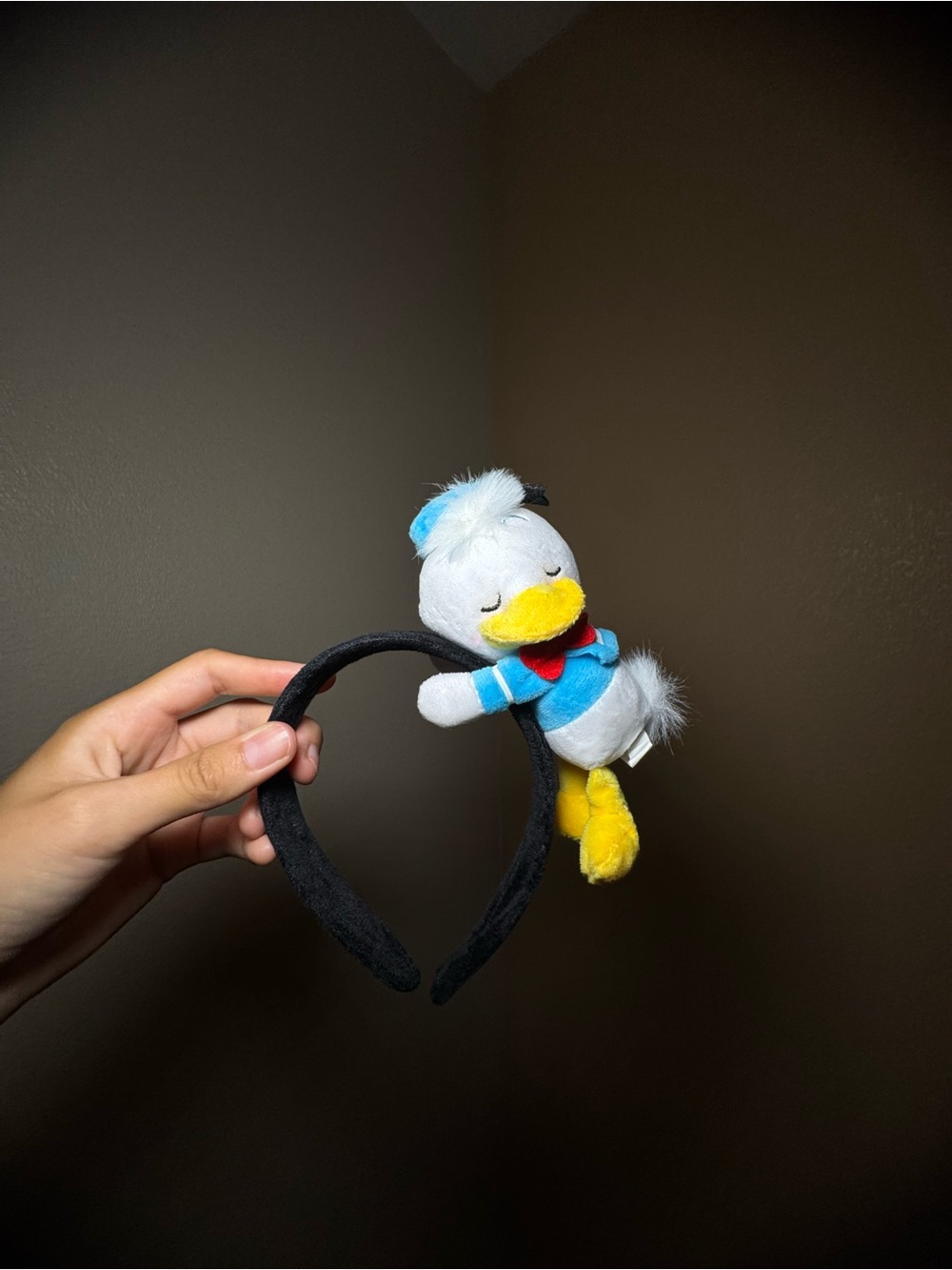 Plush Donald Duck Kids Headband - Blue, Yellow & Black